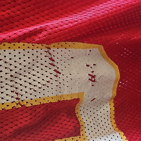 NFL authenic CHIEF JERSEY Red On-Field Jersey with White Logo - Picture 16 of 16